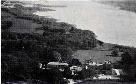 Aerial view of the Armathwaite Hall Hotel