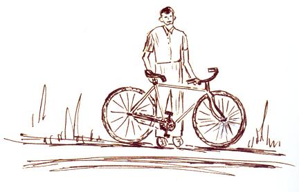 Raymond Cutts and his Bike