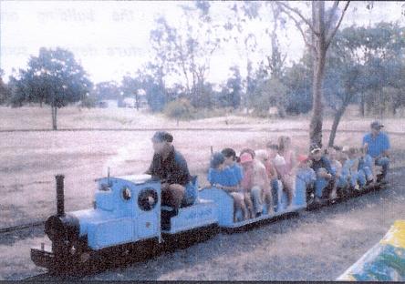 Model train ride at the Lion's Park Jandowae circa 2009