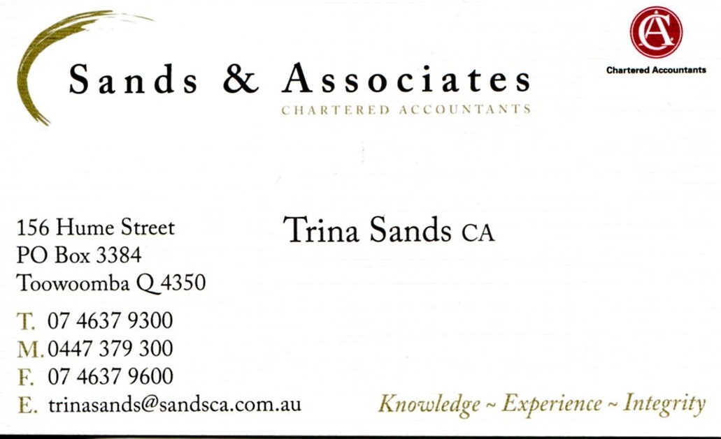  Sands & Associates Chartered Accountans, Jandowae (20/7/2015) 4367 9300 0447 379 300