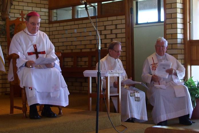  Bishop  and Priests at the Jandowae Church Centenary 26/4/09