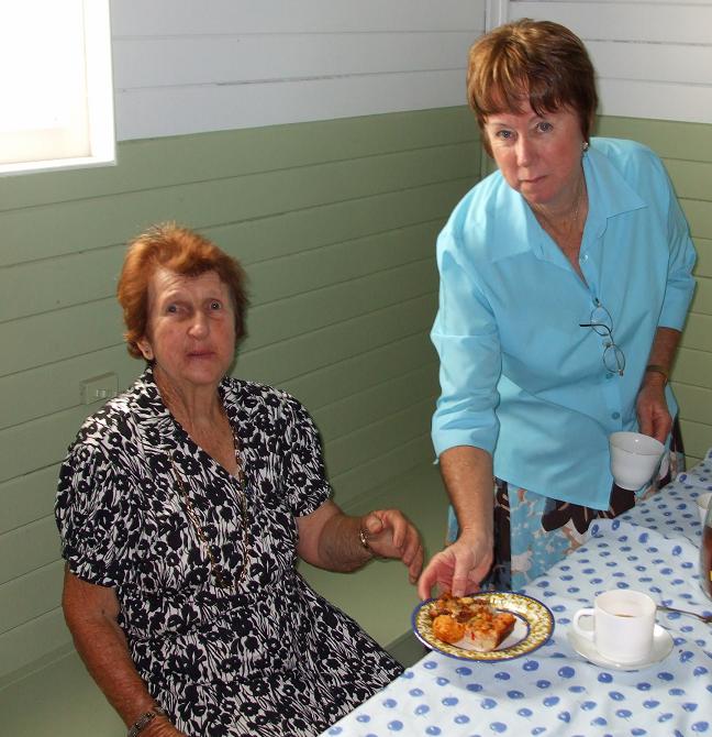  Serving the tea at the Jandowae Church Centenary 26/4/09